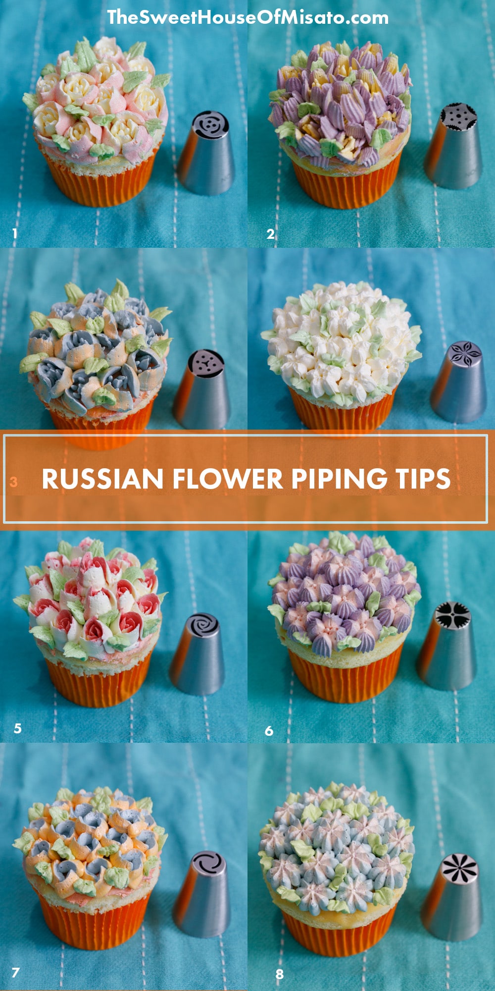 Russian Piping Tips Chart